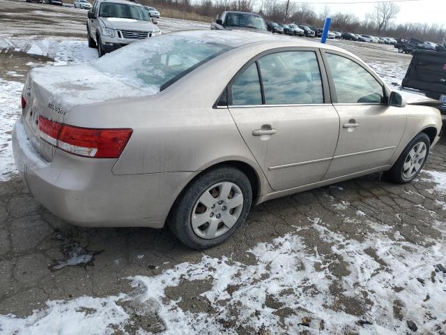 5NPET46C07H226980 - 2007 HYUNDAI SONATA GLS BEIGE photo 3