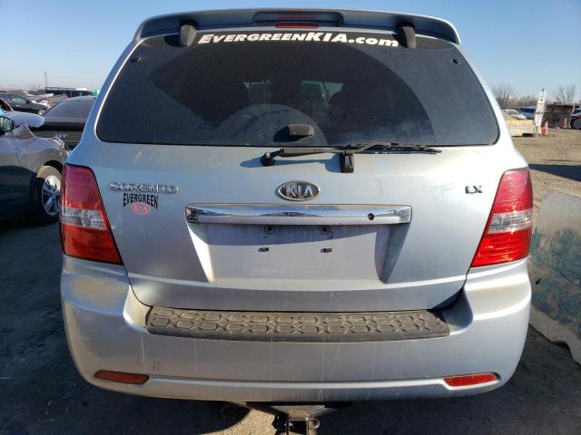 KNDJD735385763122 - 2008 KIA SORENTO EX BLUE photo 6