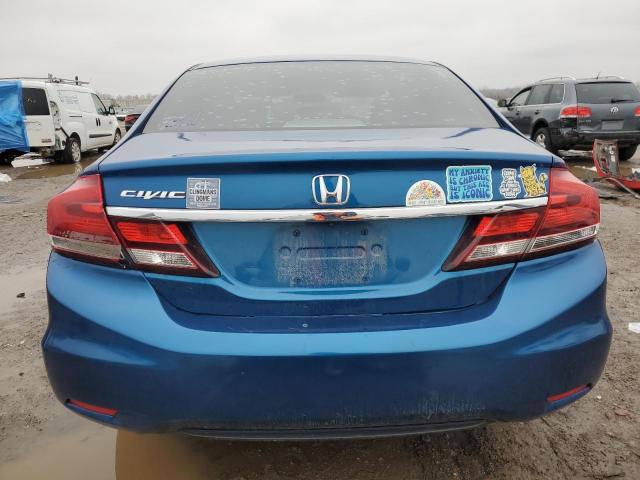 19XFB2F53EE074336 - 2014 HONDA CIVIC LX BLUE photo 6