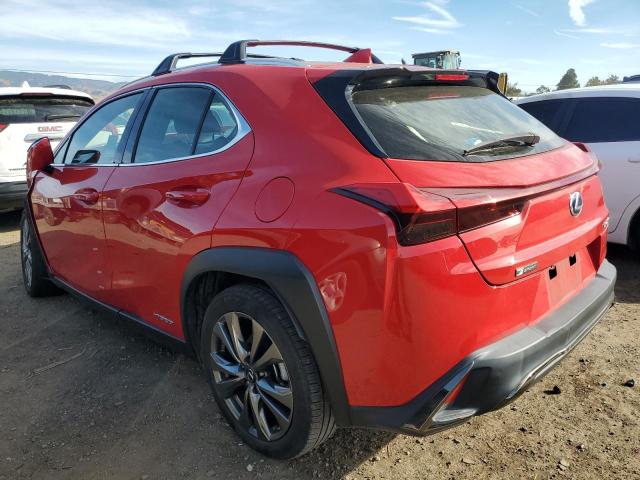 JTHU9JBH3K2006333 - 2019 LEXUS UX 250H RED photo 2