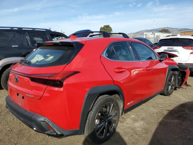 JTHU9JBH3K2006333 - 2019 LEXUS UX 250H RED photo 3