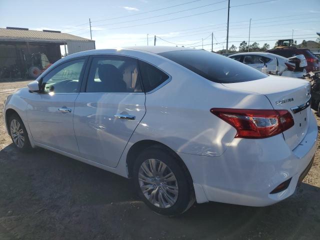 3N1AB7AP3KY456721 - 2019 NISSAN SENTRA S WHITE photo 2