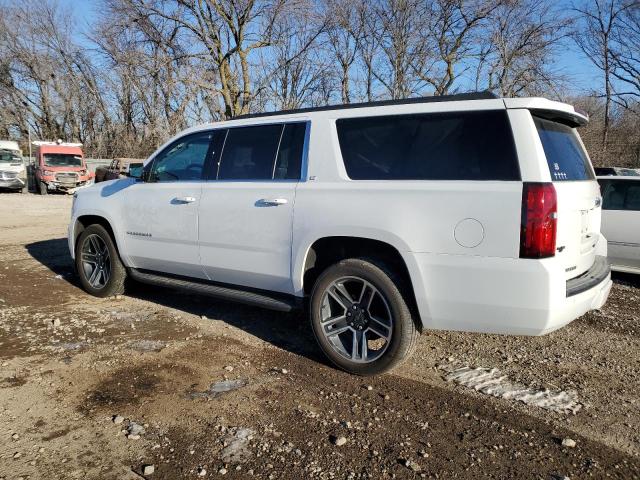 1GNSKHKCXKR307674 - 2019 CHEVROLET SUBURBAN K1500 LT WHITE photo 2