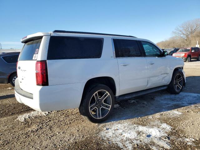 1GNSKHKCXKR307674 - 2019 CHEVROLET SUBURBAN K1500 LT WHITE photo 3