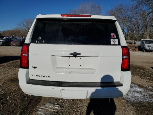 1GNSKHKCXKR307674 - 2019 CHEVROLET SUBURBAN K1500 LT WHITE photo 6