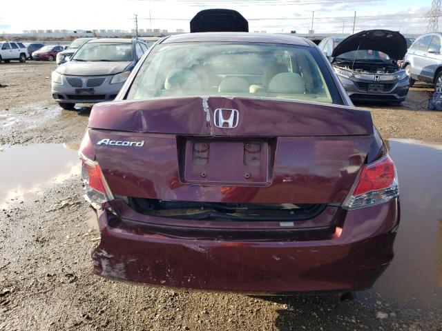 1HGCP26359A200726 - 2009 HONDA ACCORD LX BURGUNDY photo 6