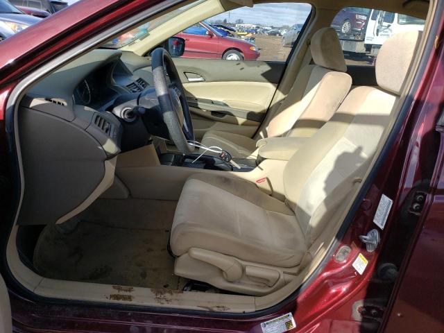 1HGCP26359A200726 - 2009 HONDA ACCORD LX BURGUNDY photo 7