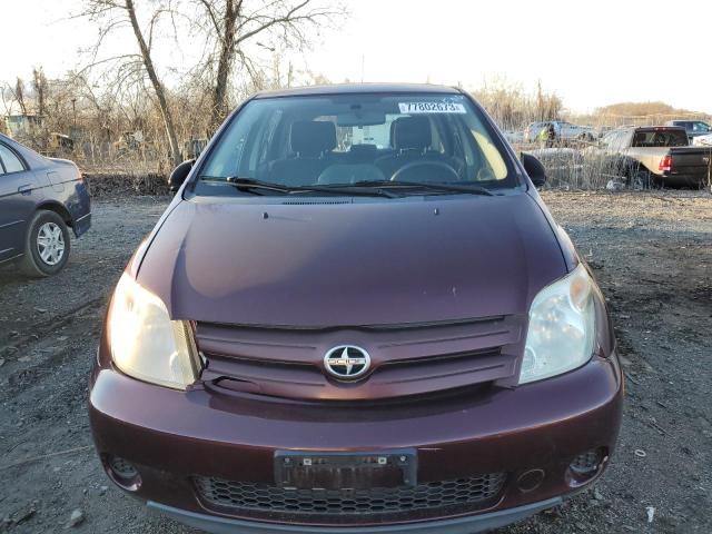 JTKKT604740071989 - 2004 TOYOTA SCION XA MAROON photo 5