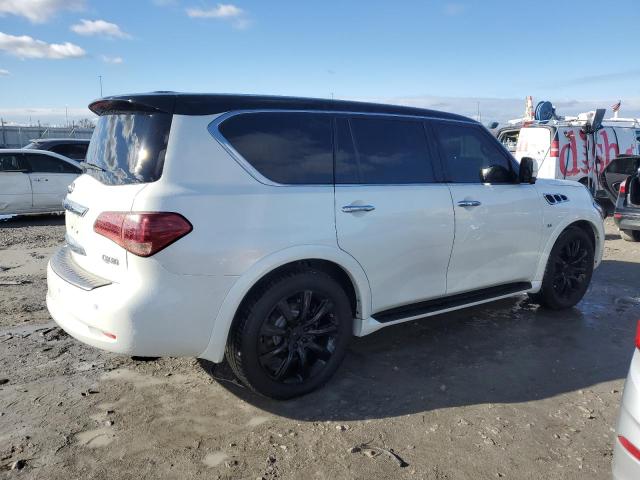 JN8AZ2NE4E9062776 - 2014 INFINITI QX80 WHITE photo 3