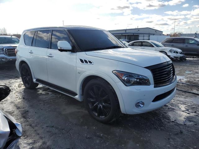 JN8AZ2NE4E9062776 - 2014 INFINITI QX80 WHITE photo 4