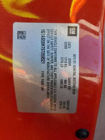 1G1AS58H797269521 - 2009 CHEVROLET COBALT LS RED photo 12