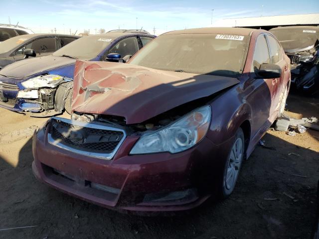 4S3BMAA64B1221328 - 2011 SUBARU LEGACY 2.5I RED photo 1