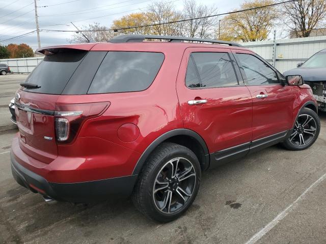 1FM5K8GT7DGB29697 - 2013 FORD EXPLORER SPORT BURGUNDY photo 3