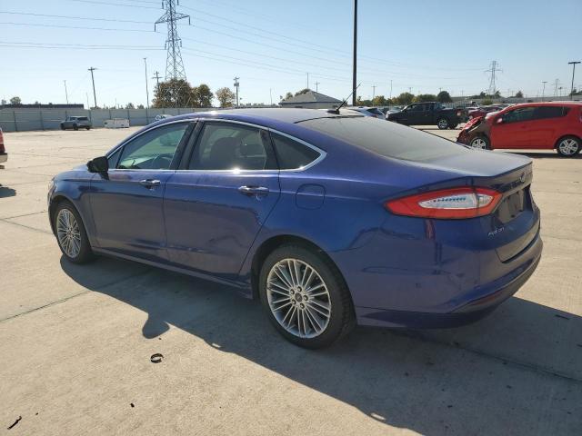 3FA6P0HD8ER121305 - 2014 FORD FUSION SE BLUE photo 2