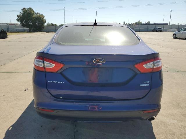 3FA6P0HD8ER121305 - 2014 FORD FUSION SE BLUE photo 6