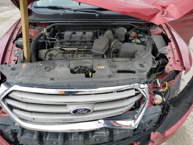 1FAHP2E86DG180287 - 2013 FORD TAURUS SEL RED photo 11