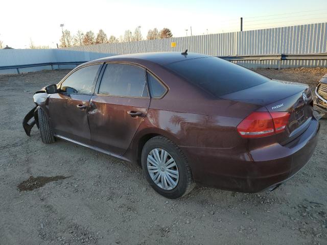 1VWAH7A39EC006493 - 2014 VOLKSWAGEN PASSAT S BURGUNDY photo 2