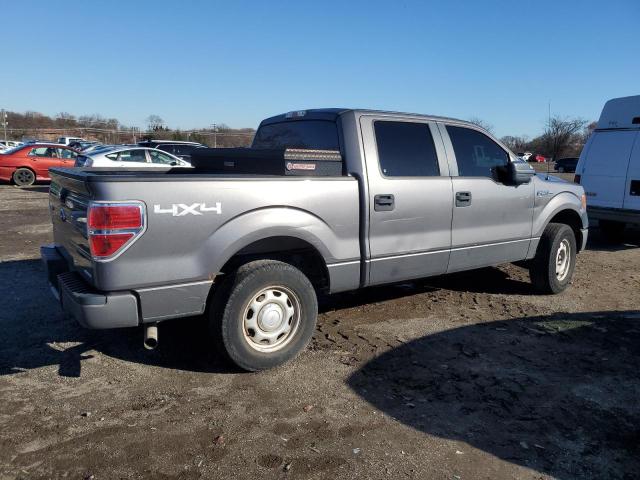 1FTFW1EF5DKF54964 - 2013 FORD F150 SUPERCREW GRAY photo 3