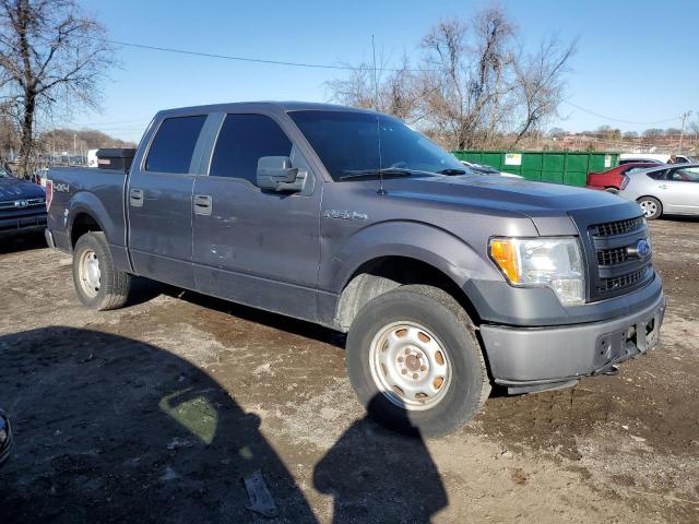 1FTFW1EF5DKF54964 - 2013 FORD F150 SUPERCREW GRAY photo 4