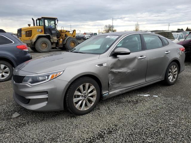 5XXGT4L35HG141188 - 2017 KIA OPTIMA LX GRAY photo 1