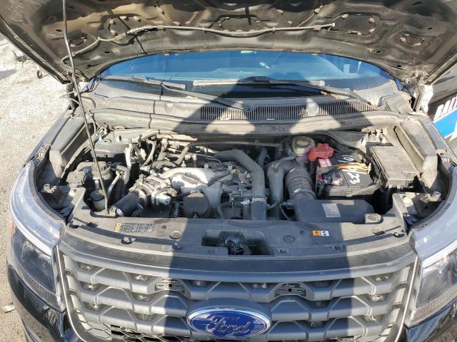 1FM5K8AT7GGA37227 - 2016 FORD EXPLORER POLICE INTERCEPTOR أسود صورة 11