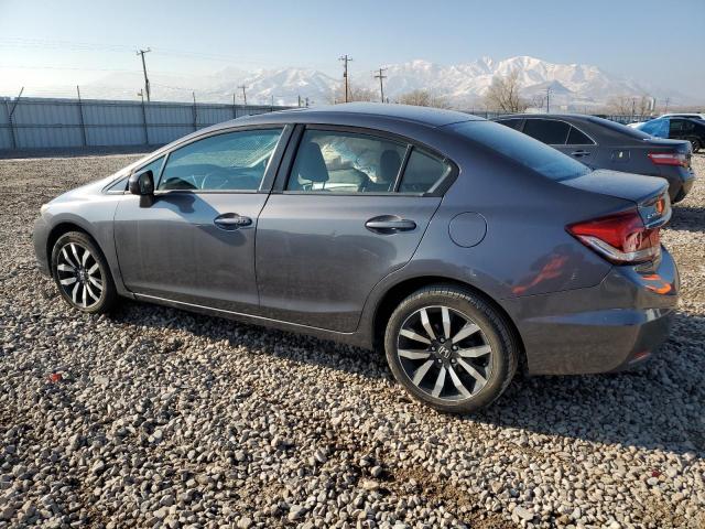 19XFB2F9XEE206673 - 2014 HONDA CIVIC EXL GRAY photo 2