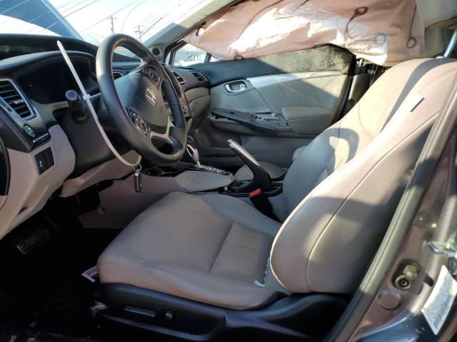 19XFB2F9XEE206673 - 2014 HONDA CIVIC EXL ნაცრისფერი ფოტო 7
