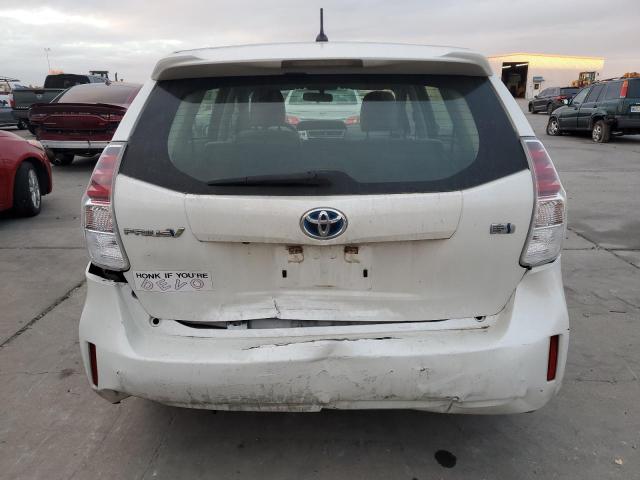 JTDZN3EU9FJ032454 - 2015 TOYOTA PRIUS V WHITE photo 6