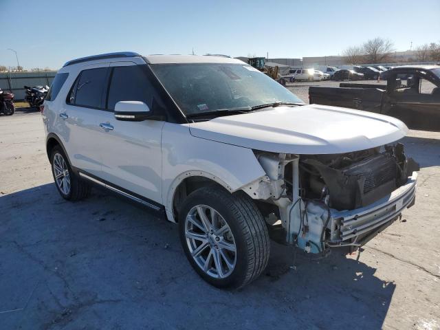 1FM5K7FHXHGD98872 - 2017 FORD EXPLORER LIMITED WHITE photo 4