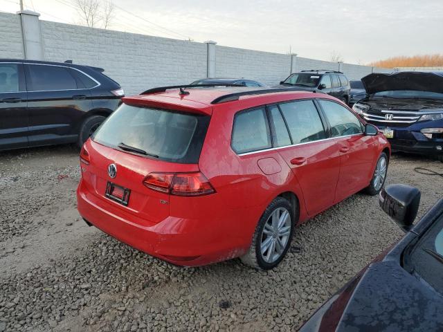 3VWCA7AU7FM504097 - 2015 VOLKSWAGEN GOLF SPORT TDI S RED photo 3