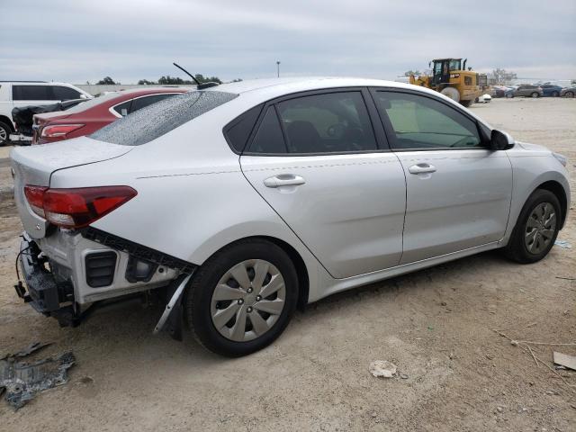 3KPA24ADXLE284644 - 2020 KIA RIO LX SILVER photo 3