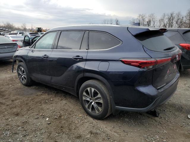 5TDHZRBH8LS513014 - 2020 TOYOTA HIGHLANDER XLE BLUE photo 2