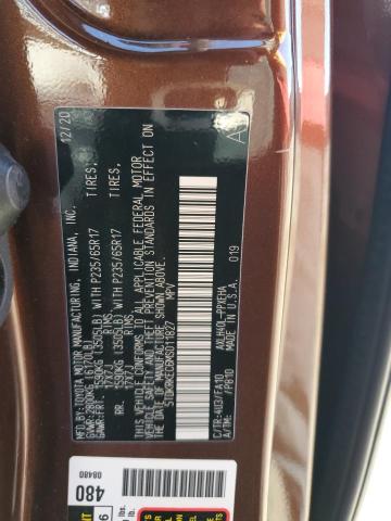5TDKRKEC6MS011827 - 2021 TOYOTA SIENNA LE BROWN photo 13