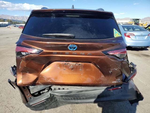 5TDKRKEC6MS011827 - 2021 TOYOTA SIENNA LE BROWN photo 6