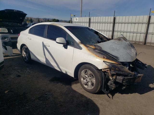 19XFB2F55DE284905 - 2013 HONDA CIVIC LX WHITE photo 4