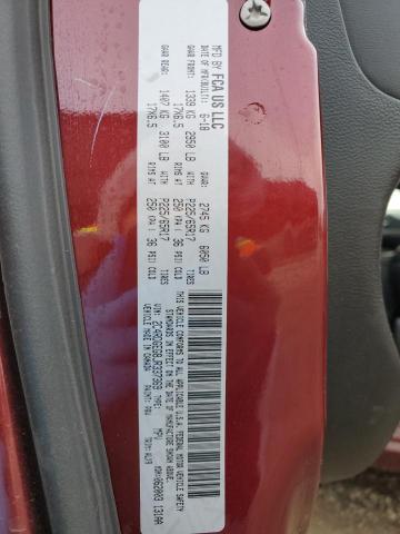 2C4RDGEG8JR337369 - 2018 DODGE GRAND CARA GT RED photo 13