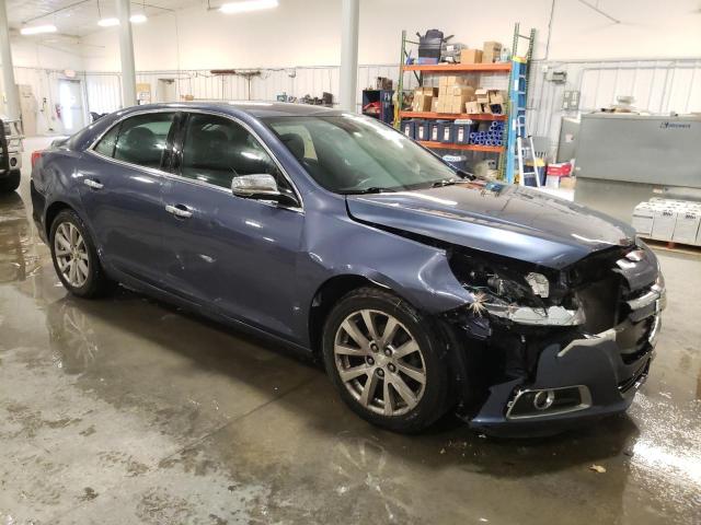 1G11H5SL6EF259381 - 2014 CHEVROLET MALIBU LTZ BLUE photo 4