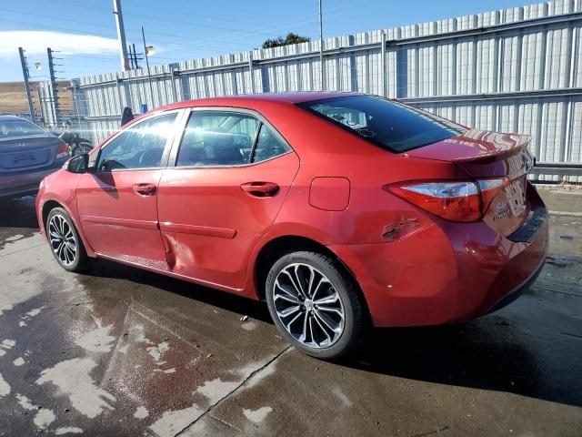 5YFBURHE0FP354567 - 2015 TOYOTA COROLLA L RED photo 2