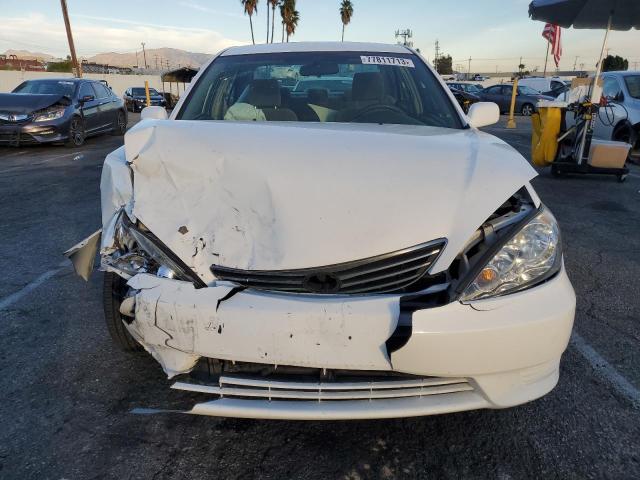 4T1BF32K96U622195 - 2006 TOYOTA CAMRY LE WHITE photo 5