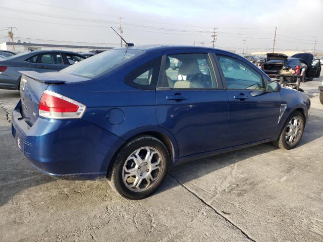 1FAHP35N28W253243 - 2008 FORD FOCUS SE BLUE photo 3