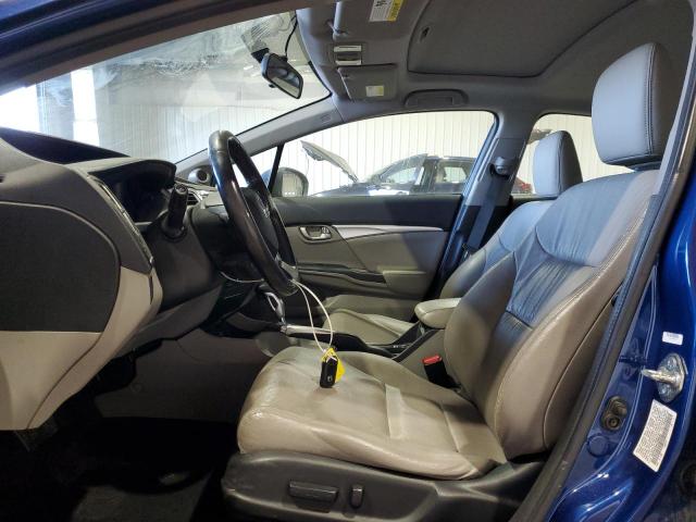 19XFB2F94EE256033 - 2014 HONDA CIVIC EXL ლურჯი ფოტო 7