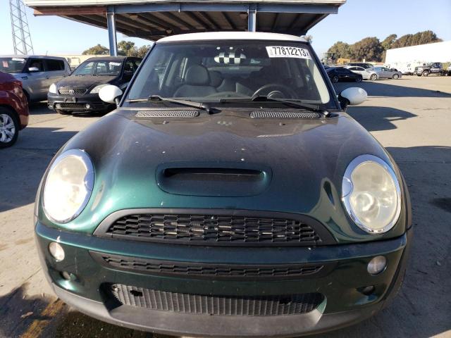 WMWRE33404TD83953 - 2004 MINI COOPER S GREEN photo 5