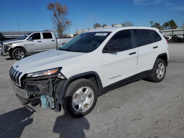 1C4PJLAB5EW162675 - 2014 JEEP CHEROKEE SPORT WHITE photo 1