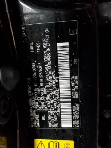 JTJBARBZ7J2165942 - 2018 LEXUS NX 300 BASE Qara foto 12