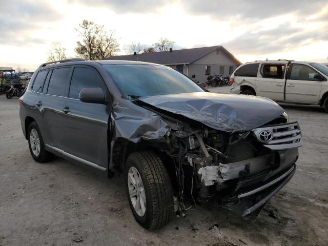 5TDBK3EH8BS073507 - 2011 TOYOTA HIGHLANDER BASE GRAY photo 4