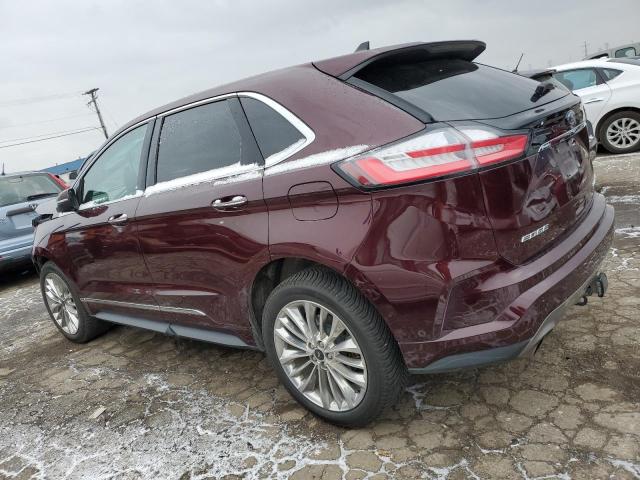 2FMPK4K96LBB04809 - 2020 FORD EDGE TITANIUM BURGUNDY photo 2