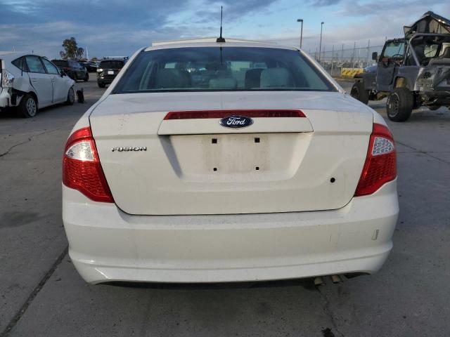 3FAHP0GA9CR416796 - 2012 FORD FUSION S WHITE photo 6