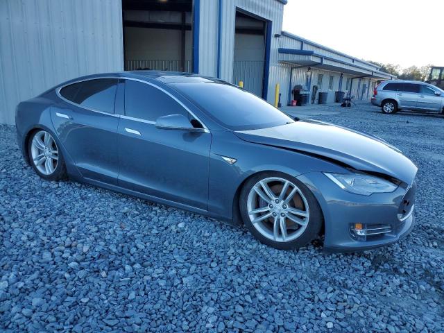 5YJSA1AG5DFP04922 - 2013 TESLA MODEL S GRAY photo 4