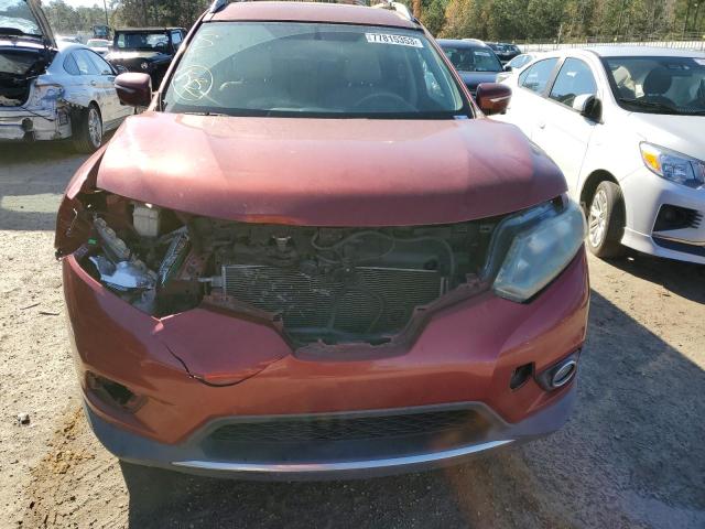 5N1AT2MT6EC759233 - 2014 NISSAN ROGUE S BURGUNDY photo 5