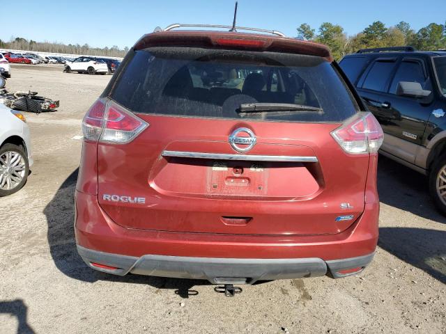 5N1AT2MT6EC759233 - 2014 NISSAN ROGUE S BURGUNDY photo 6